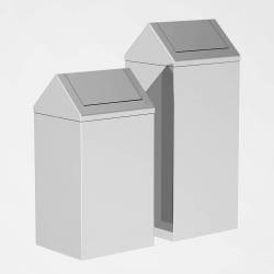 Ведро для мусора 80 л, урна с вращающейся крышкой из нержавеющей стали 547400 Noksi Ведро для мусора 80 л, урна с вращающейся крышкой из нержавеющей стали 547400 Noksi