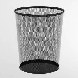 Офисная корзина для мусора 15 л, корзина стальная оцинкованная 480500 Noksi