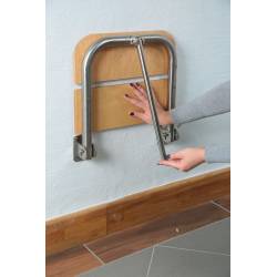 Стілець відкидний для душа з композитного матеріалу, для людей з обмеженими можливостями 147303 Noksi Стілець відкидний для душа з композитного матеріалу, для людей з обмеженими можливостями 147303 Noksi