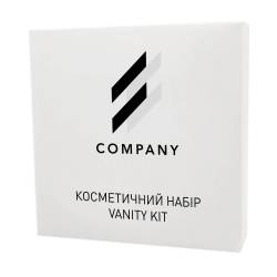 Косметический набор VK4/2 в коробочке из белого картона с логотипом LW1-VK4/2 HSG