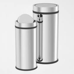 Відро для сміття 45 л, з поворотною кришкою, нержавіюча сталь 515400 Noksi Відро для сміття 45 л, з поворотною кришкою, нержавіюча сталь 515400 Noksi