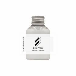 Шампунь 30 мл з логотипом на паперовій етикетці C-SH30LP HSG