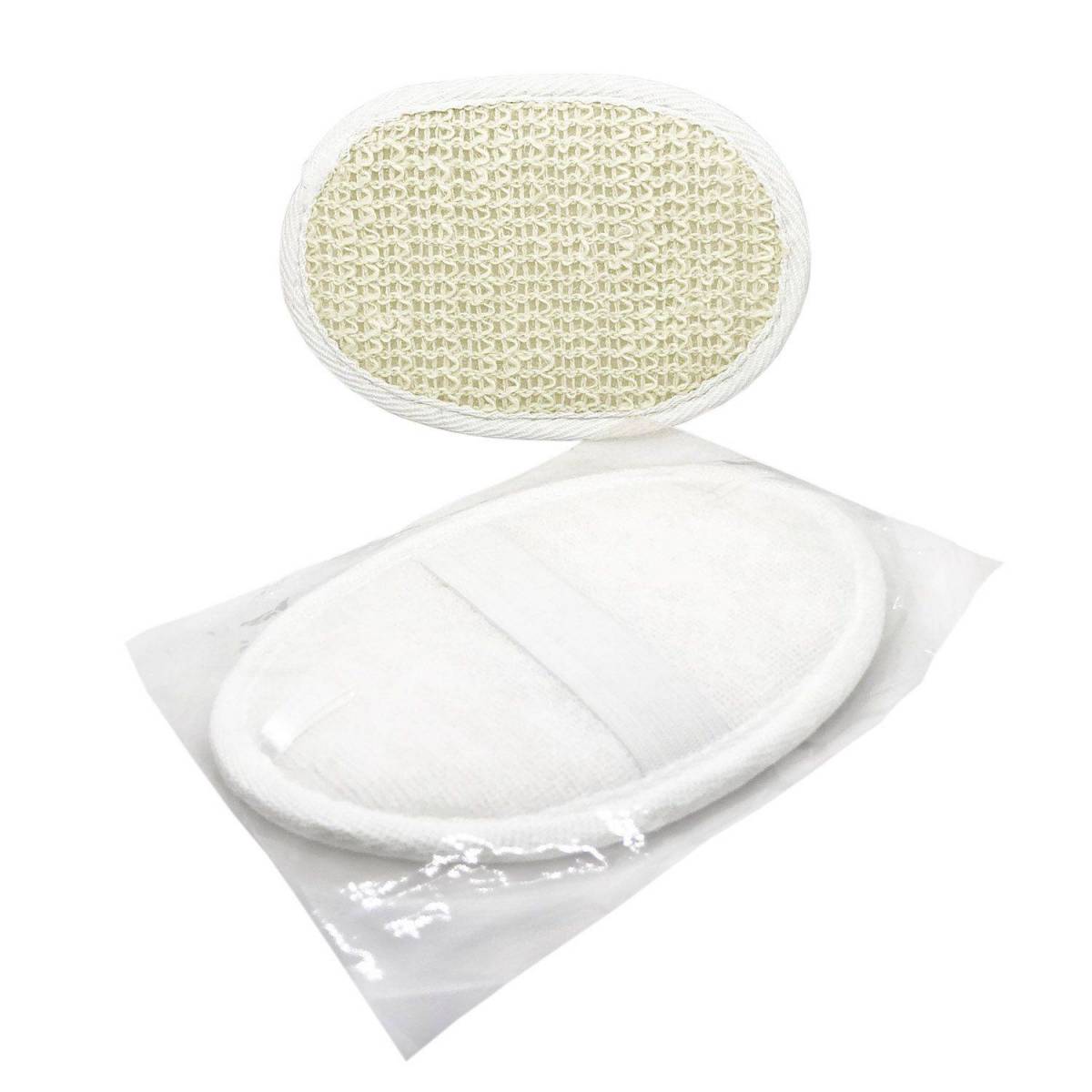 Мочалка, сизаль в п/е та коробочці з логотипом LW-W14 HSG