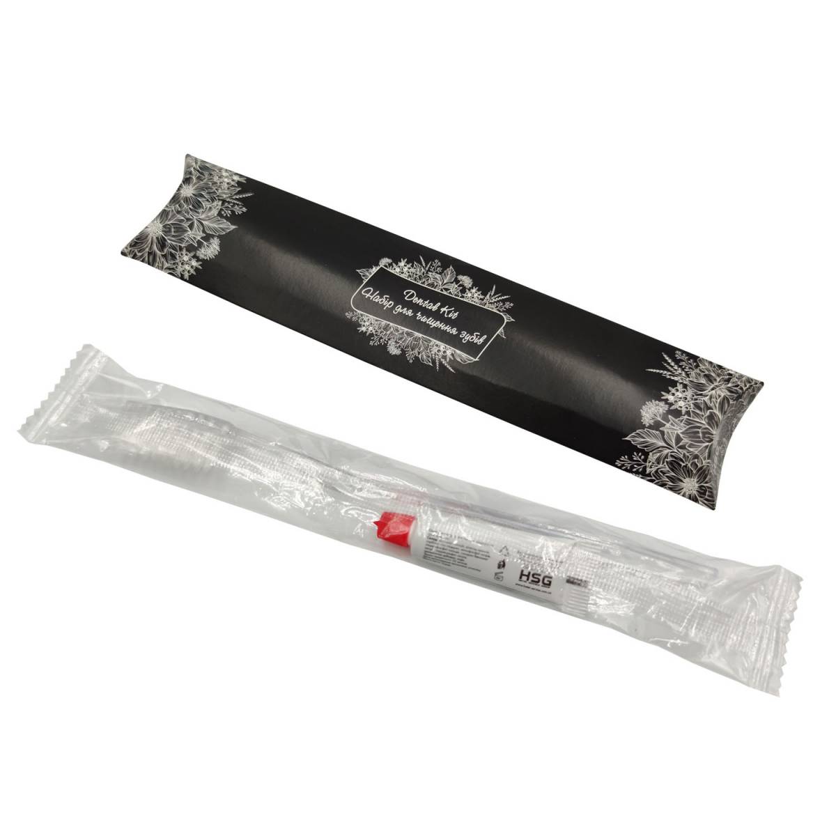 Зубной набор в картонной коробочке Black Edition C-DK5 Black HSG