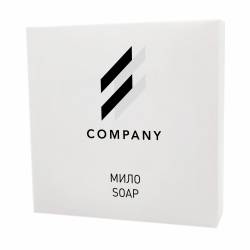 Мило 20 гр в коробочці з білого картону, з логотипом замовника LW1-SO20 HSG