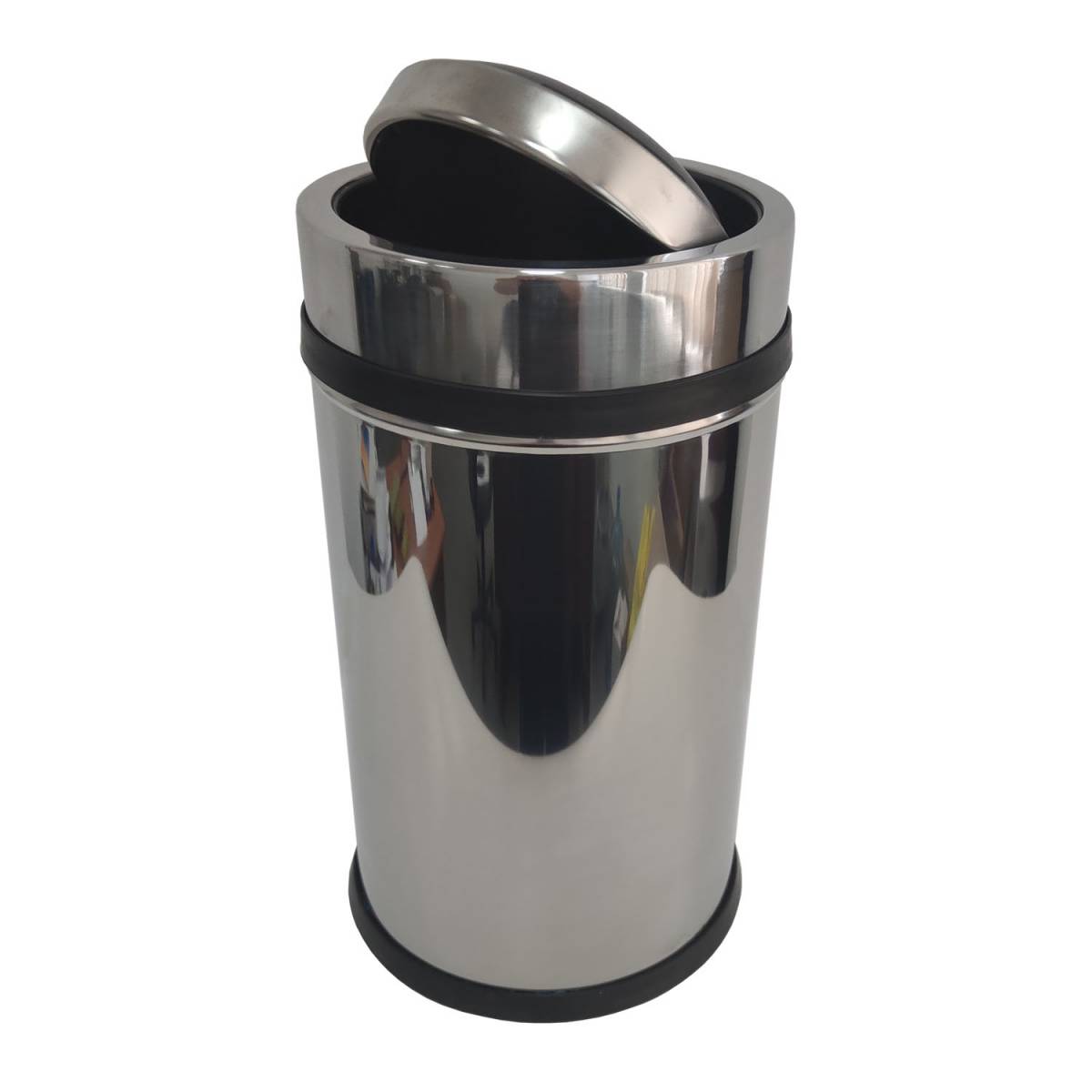 Відро для сміття 45 л, з поворотною кришкою, нержавіюча сталь 515400 Noksi