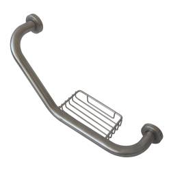 Поручень угловой Ø 25, с мыльницей 133300 Noksi
