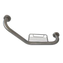 Поручень кутовий Ø 25, з мильницею 133300 Noksi