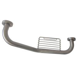 Поручень угловой Ø 25, с мыльницей 133300 Noksi