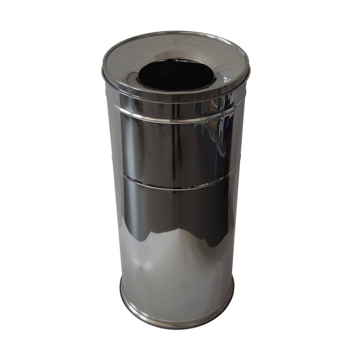 Урна для сміття 42 л, відро з плоскою кришкою з нержавіючої сталі 574400 Noksi