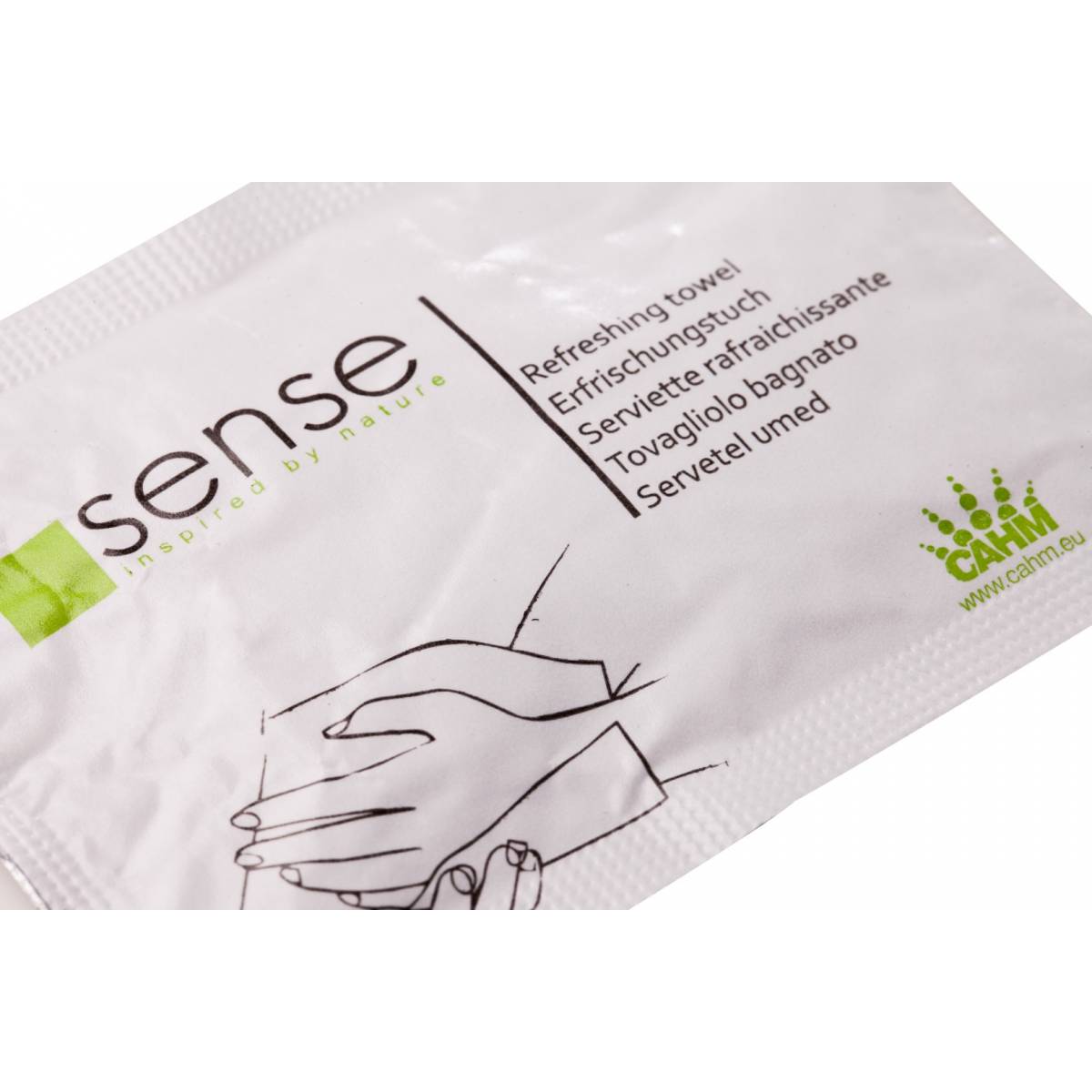 Волога серветка для обличчя і рук Sense одноразова 30083 CAHM