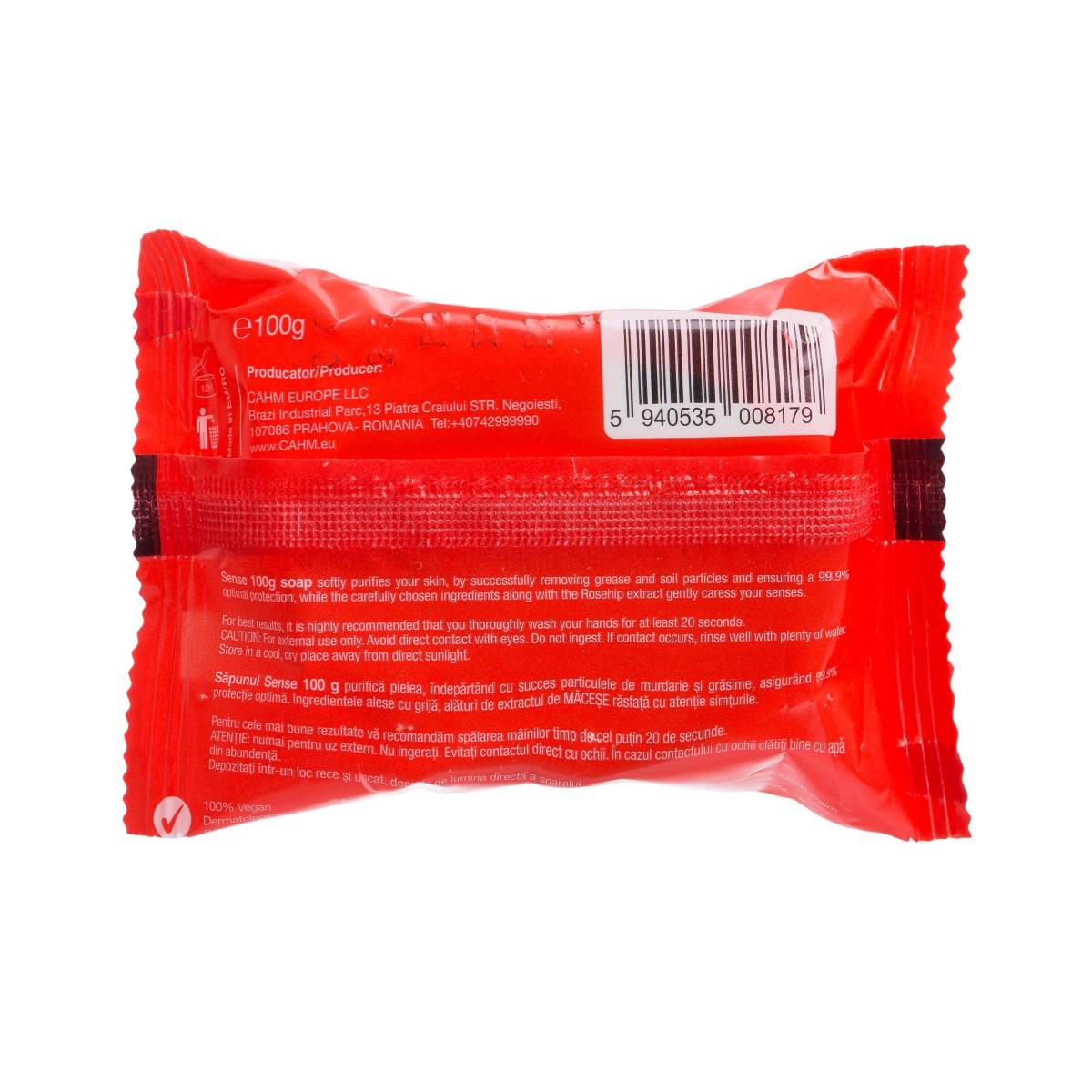 Мило антибактеріальне Sense Inspired by Nature 100 гр з екстрактом шипшини 30895 CAHM