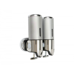 Дозатор рідкого мила подвійний по 0,5 л (HS-7102D) HS-7102D HSG Дозатор рідкого мила подвійний по 0,5 л (HS-7102D) HS-7102D HSG