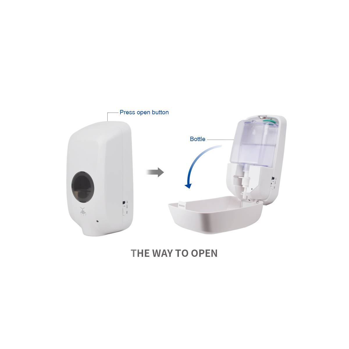 Дозатор сенсорный 1л дезинфицирующего средства, жидкого мыла HS-1806 HSG