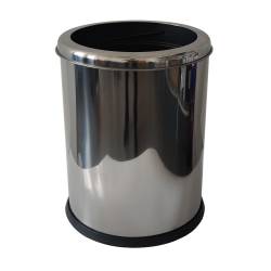 Мусорное ведро 12 л с кольцом зажимом, нержавеющая сталь 469400 Noksi
