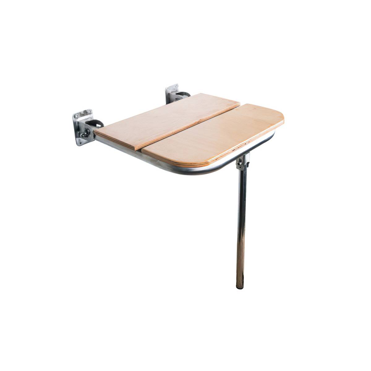 Стілець відкидний для душа дерев'яний, для людей з обмеженими можливостями 147300 Noksi