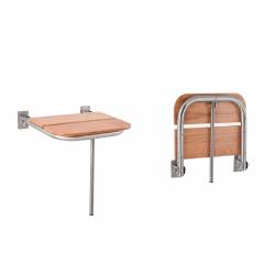 Стул откидной для душа деревянный, для людей с ограниченными возможностями 147300 Noksi