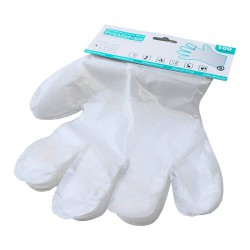 Перчатки одноразовые полиэтиленовые с еврослотом 100шт. Размер XL 510113 HSG