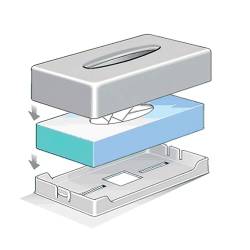 Держатель салфеток косметических (687/2) 68702W Mar Plast