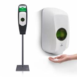 Стойка-держатель автоматических дозаторов напольная, сталь и пластик L270xW400xH1500mm FS-01B HSG Стойка-держатель автоматических дозаторов напольная, сталь и пластик L270xW400xH1500mm FS-01B HSG