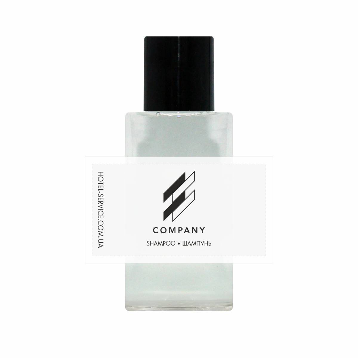 Шампунь 30 мл с логотипом заказчика на бумажной этикетке HC-SH30LP/B HSG