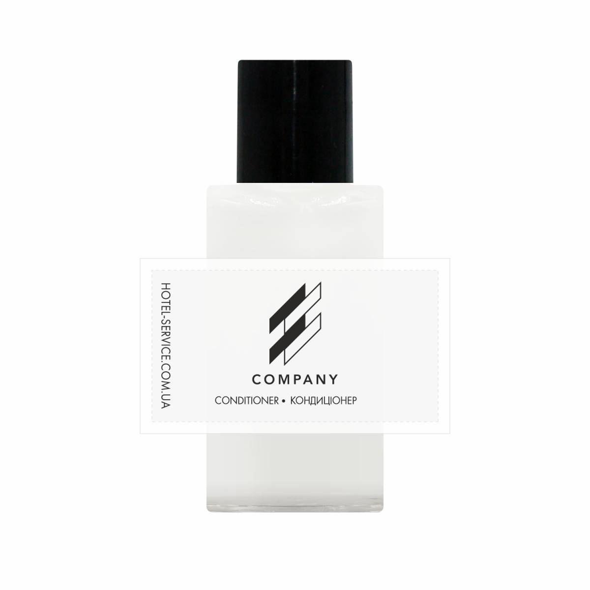 Кондиціонер для волосся 30 мл з логотипом на паперовій етикетці HC-CR30LP/B HSG