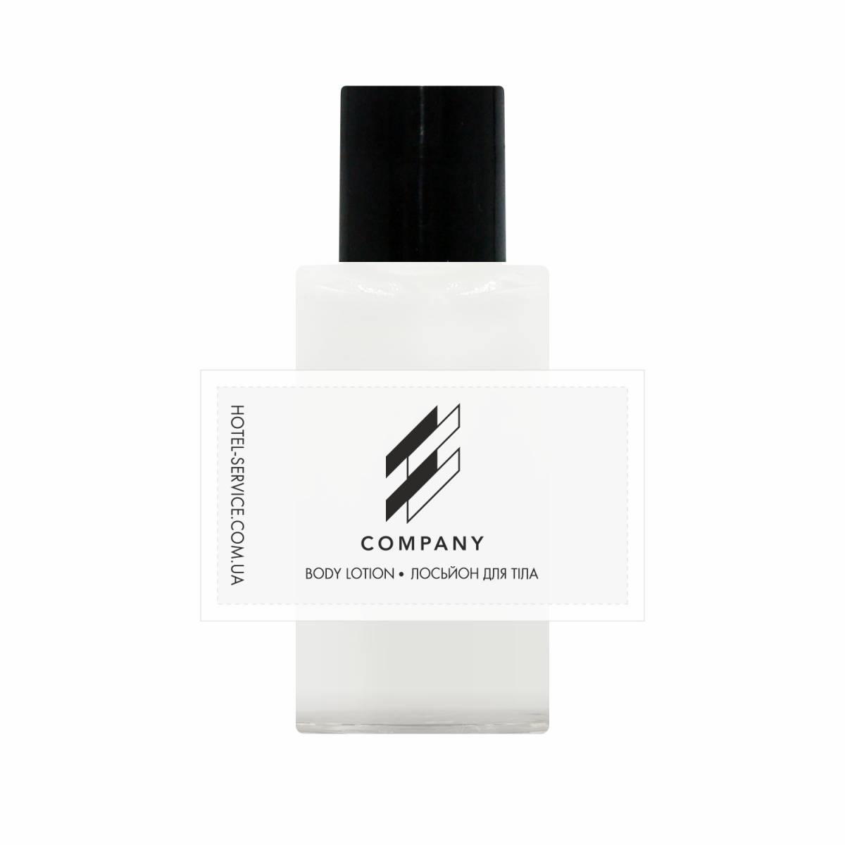Лосьон для тела 30 мл с логотипом заказчика на бумажной этикетке HC-BL30LP/B HSG