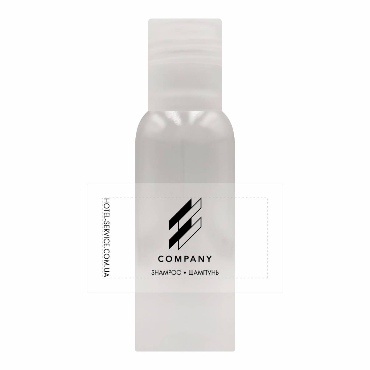 Шампунь 30 мл з логотипом замовника на прозорій плівці B-SH30LF HSG
