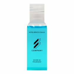 Гель для душа 30 мл с логотипом заказчика на прозрачной пленке B-SG30LF HSG