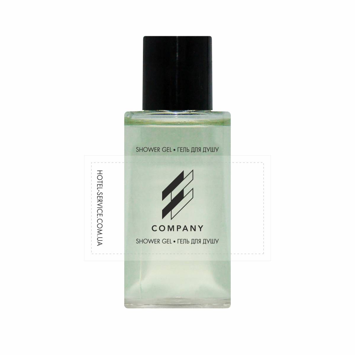 Гель для душа 30 мл с логотипом заказчика на прозрачной пленке HC-SG30LF/B HSG
