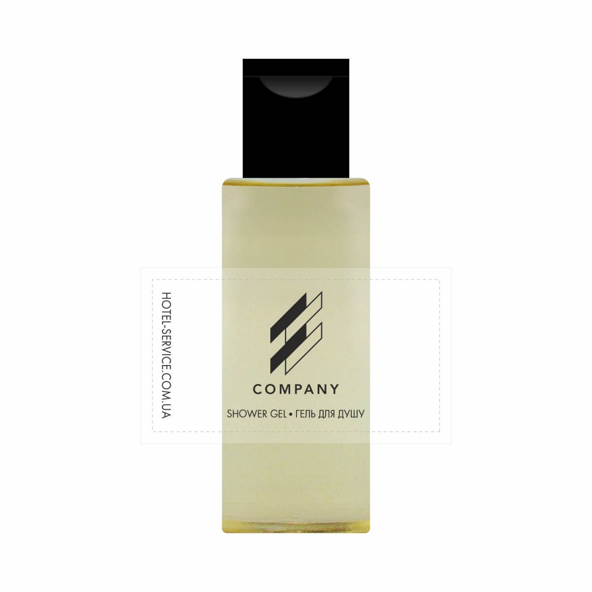 Гель для душу 35 мл з логотипом замовника на прозорій плівці A-SG35LF HSG