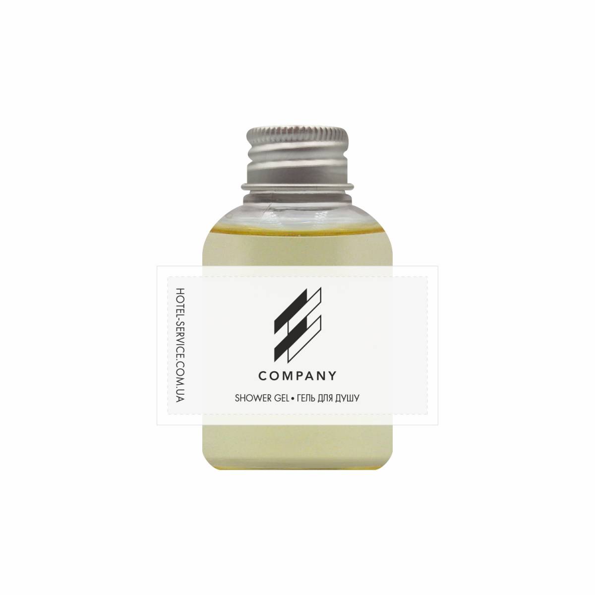 Гель для душа 30 мл с логотипом на бумажной этикетке C-SG30LP HSG