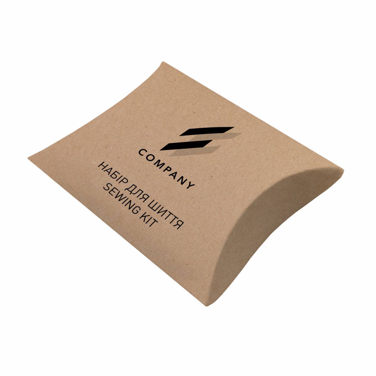Набір для шиття в коробочці з крафтового картону з логотипом замовника Cr3-SK6 HSG