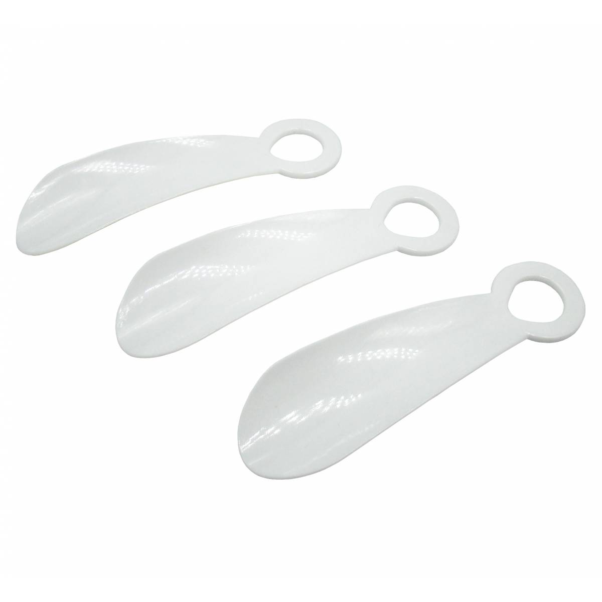 Ріжок, лопатка, ложка для взуття 14 см біла SP14W HSG