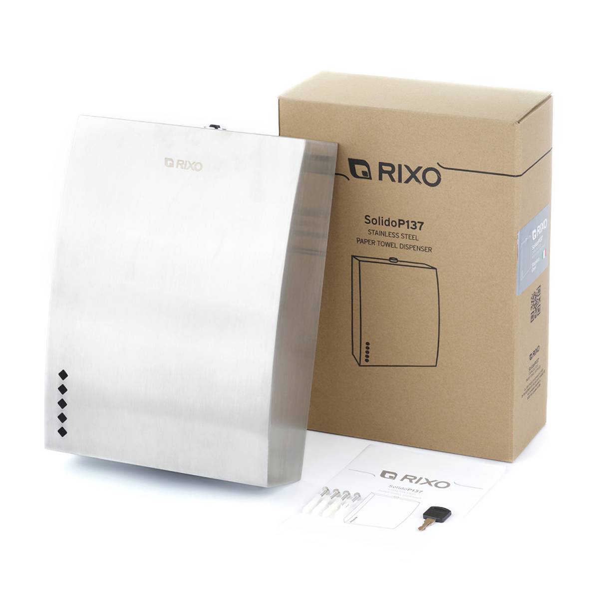 Диспенсер бумажных полотенец из нержавеющей стали Rixo Solido P137 P137 Rixo