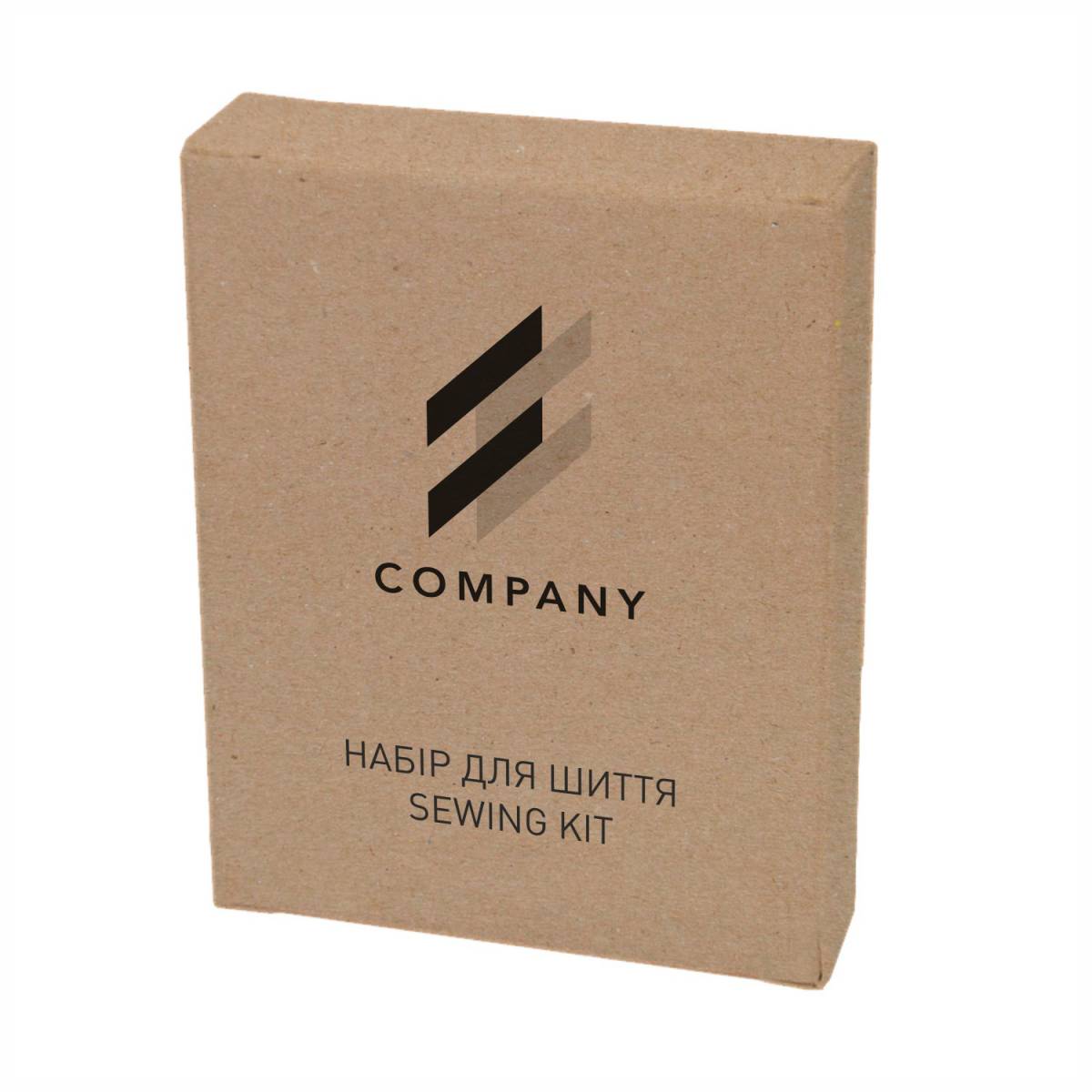 Набір для шиття з логотипом замовника, коробочка з крафт картону Cr2-SK6 HSG