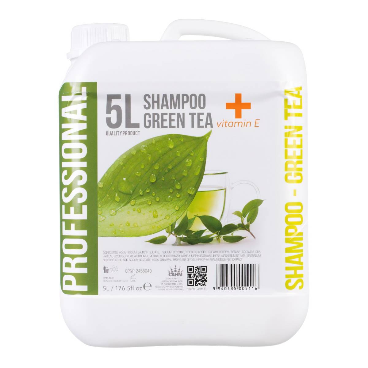 Шампунь 5л Professional Green Tea с витамином E 71016 CAHM