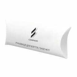 Рукавиця для полірування взуття в коробочці з логотипом LW3-SM1 HSG