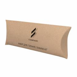 Набор для бритья в коробочке из крафтового картона с логотипом LCr3-SK2 HSG