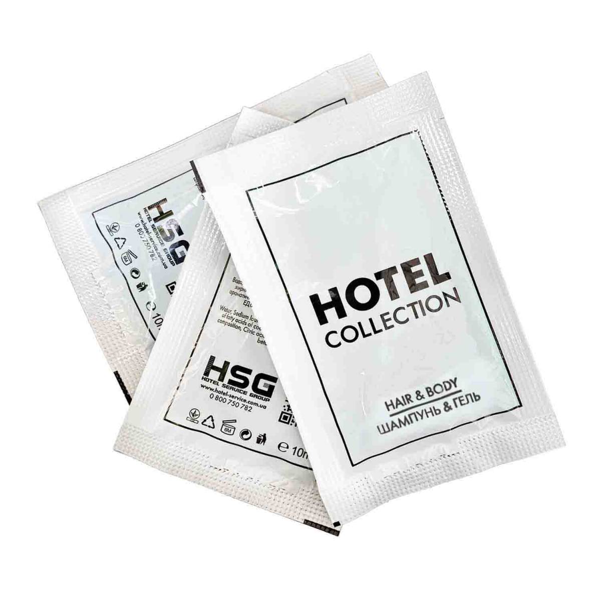 Шампунь&гель 2в1 Hotel Collection 10 мл, одноразовий для готелів HC-HB10 HSG