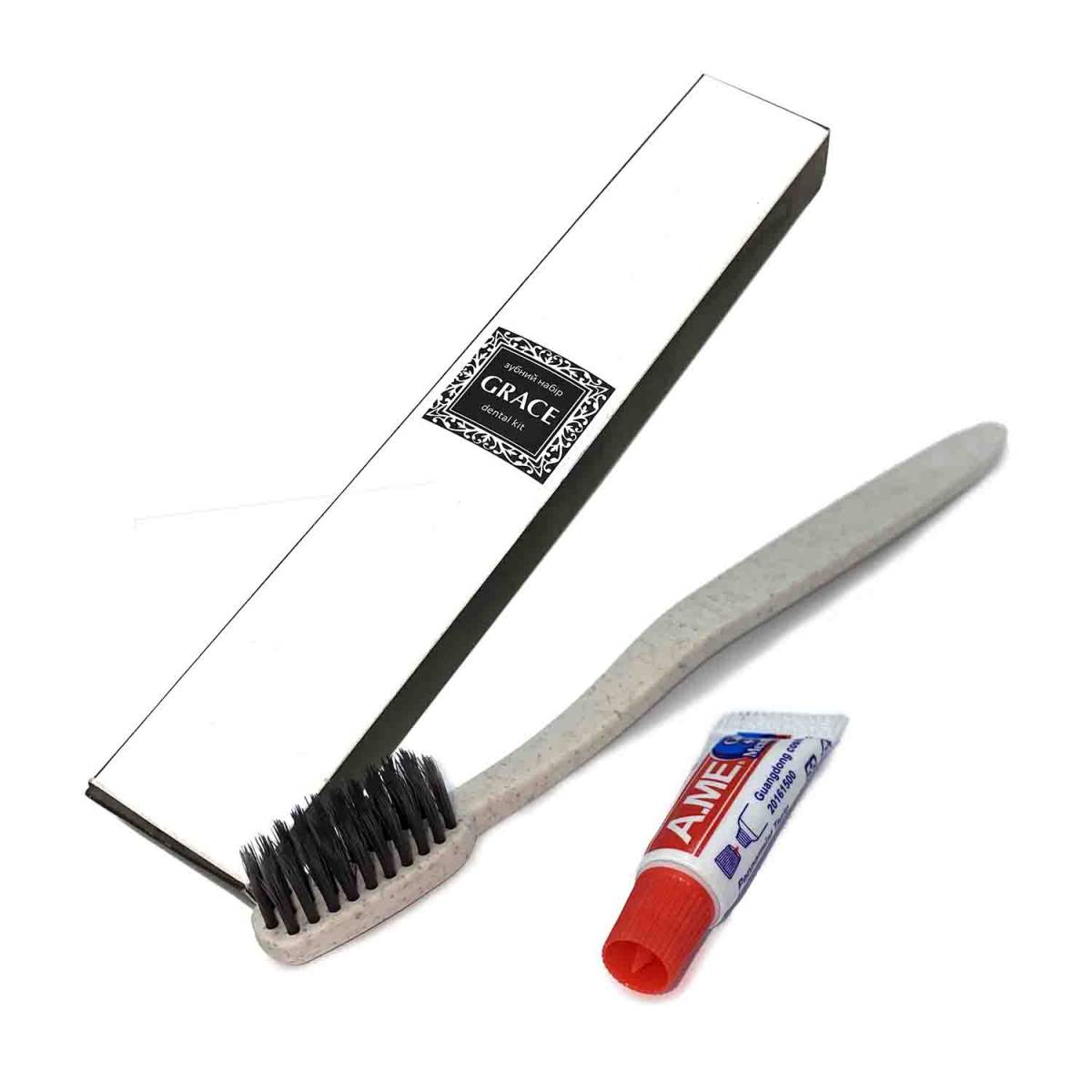 Зубний набір Grace ECO, щітка та паста 5 гр в картонній коробочці G-DK5 ECO HSG