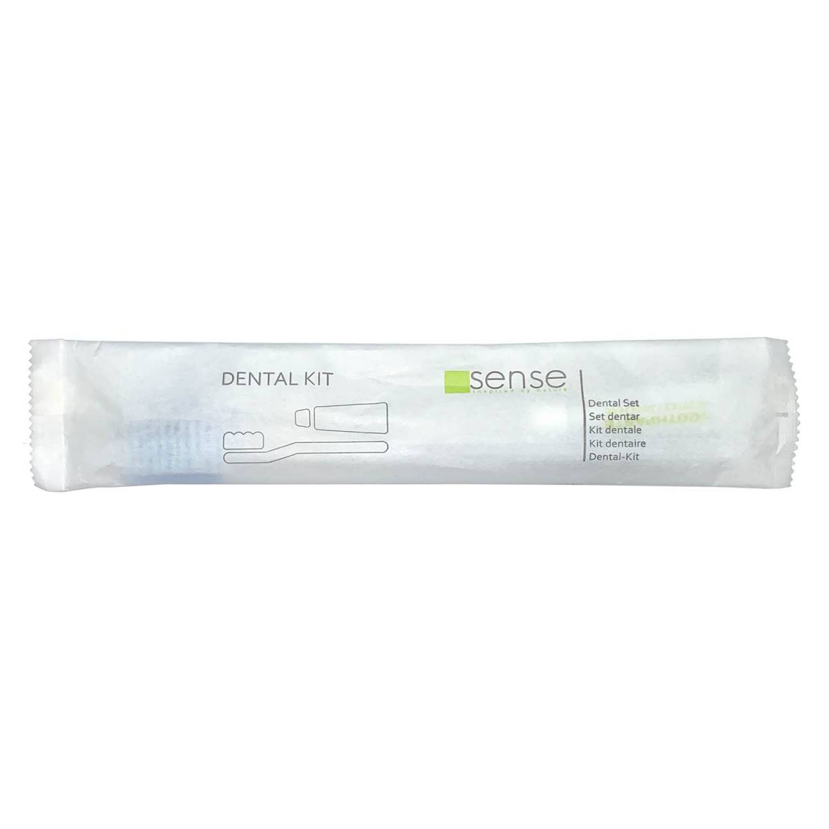 Зубной набор SENSE, прозрачная щетка и паста 5 гр. 30100 CAHM