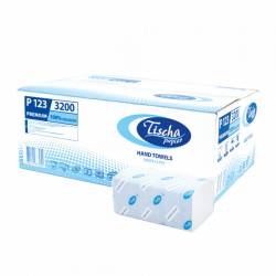 Паперові рушники PREMIUM (ящик/20 пачок по 160 аркушів) P123 Tischa Papier