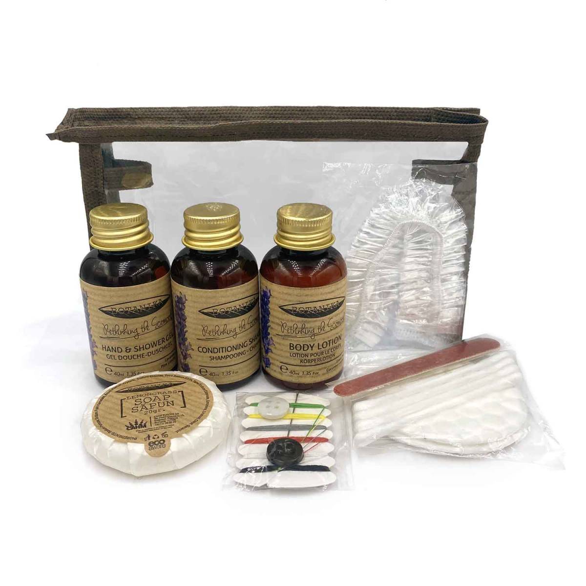 Дорожній косметичний набір Botanika Lavender, 9 предметів Travel Botanika 9 CAHM