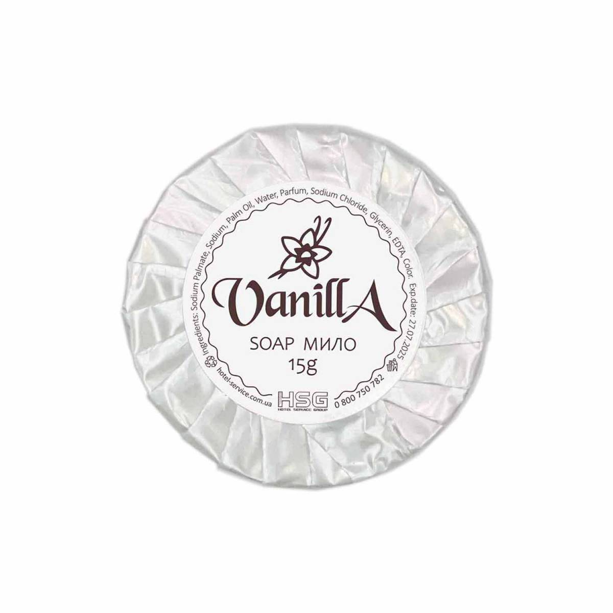 Мило готельне 15 гр "Vanilla" 100 шт. комплект SO15-V HSG