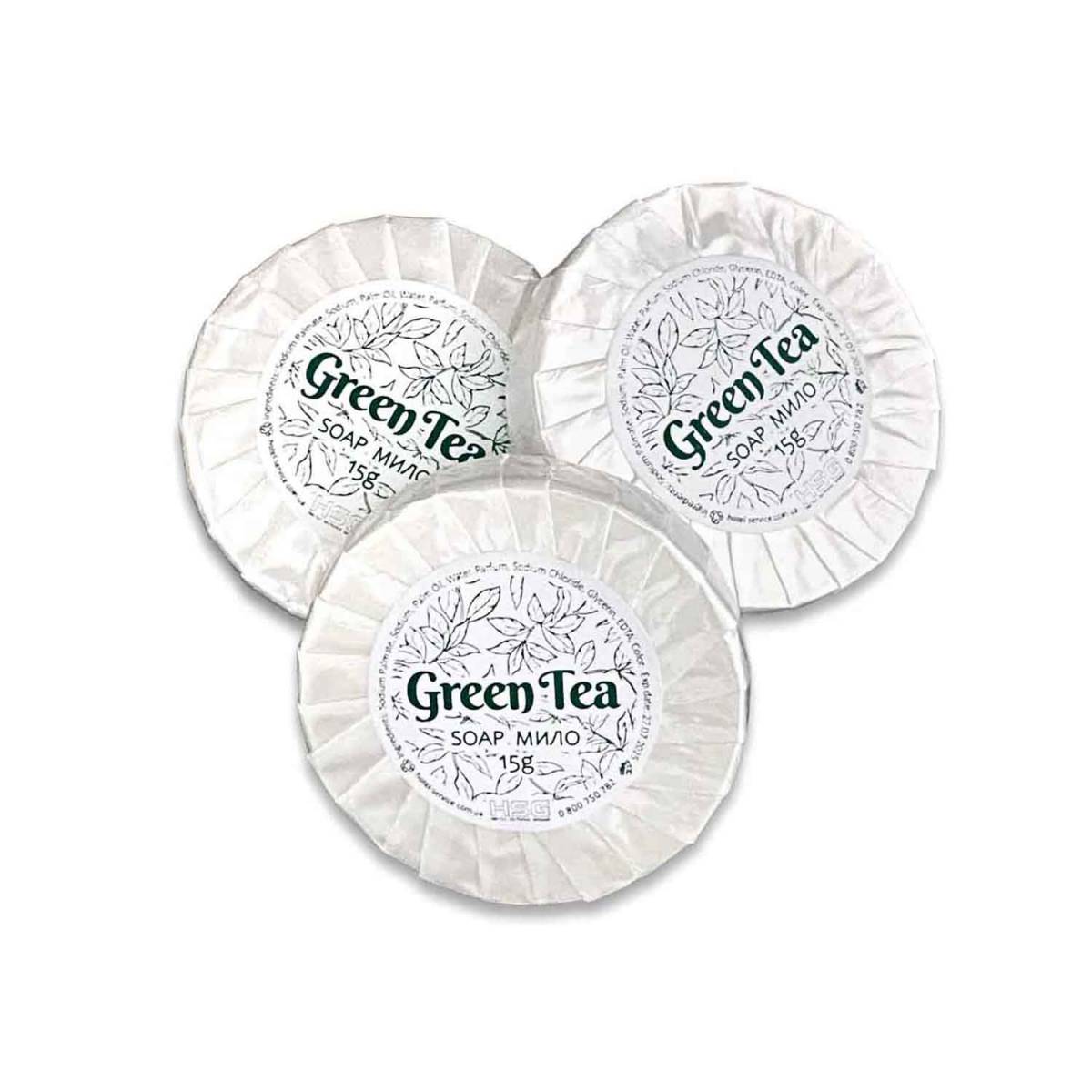 Мыло гостиничное 15 гр "Green Tea" 100 шт. комплект SO15-GT HSG