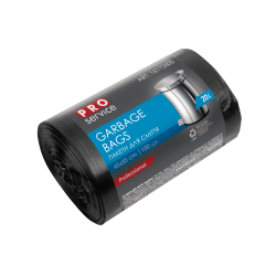 Пакет для мусора PRO service Standard черный HD, 20л/100шт 16112600 PRO service