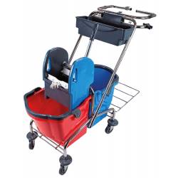 Тележка для уборки на 2 ведра на 18 л с мусорным пакетом (CK759-T) 18408000 PRO service