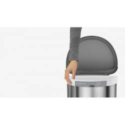 Урна полукруглая сенсорная 45л FPP с карманом для мешков (ST 2009) ST2009 Simplehuman Урна полукруглая сенсорная 45л FPP с карманом для мешков (ST 2009) ST2009 Simplehuman