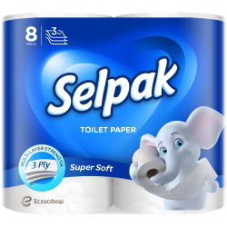 Туалетний папір білий SELPAK 8шт. 32361200 Selpak